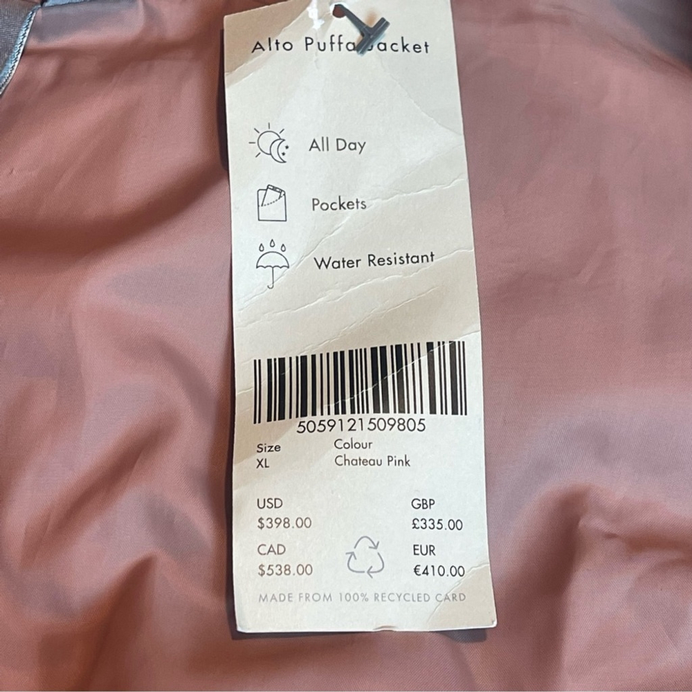 Sweaty Betty Alto Soft Padded Quilted Down Puffer Jacket Coat Water resistant 12 - Picture 8 of 15